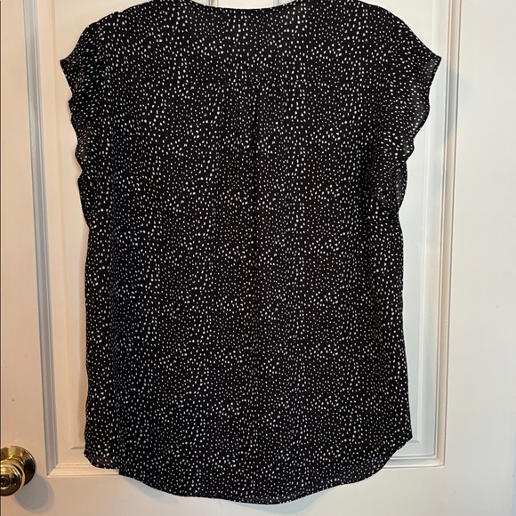 Chaus Black and White Speckled Blouse - Picture 3 of 3